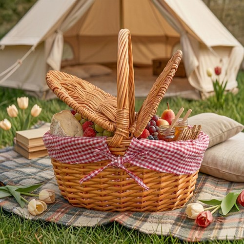 Natural wicker basket - bh,