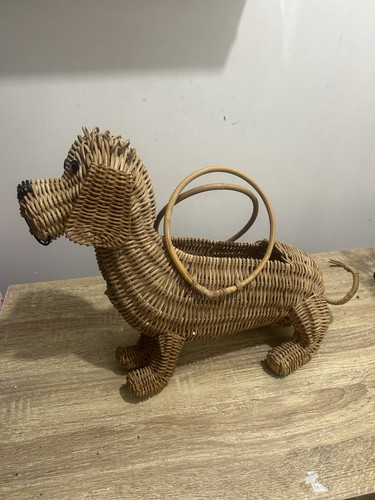 Vintage wicker basket bag - vintage,