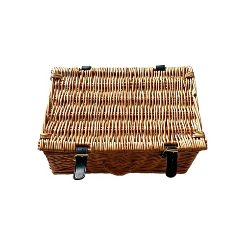 Rectangular brown wicker - brown,