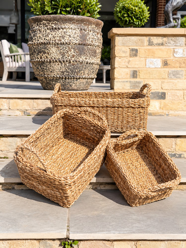 Chunky woven seagrass storage - chunky,