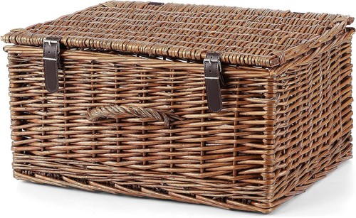 Natural wicker gift hamper - bh,