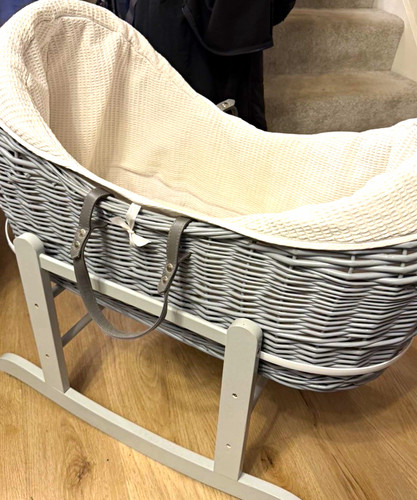 Kinder valley grey wicker oval - grey,