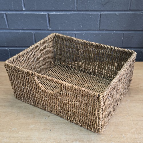 Wicker storage basket - wicker,