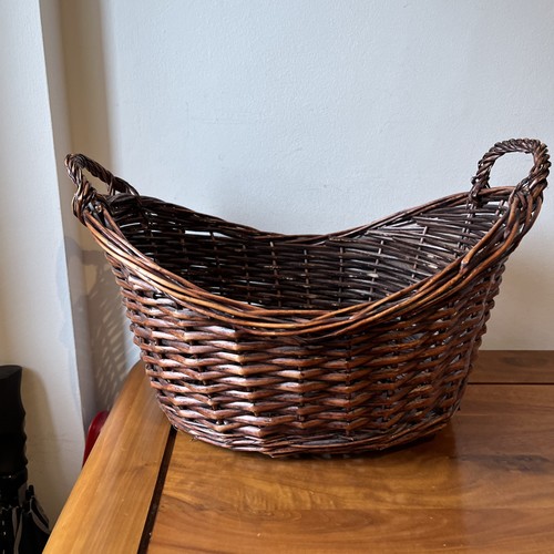 Wicker basket cradle shape - wicker,