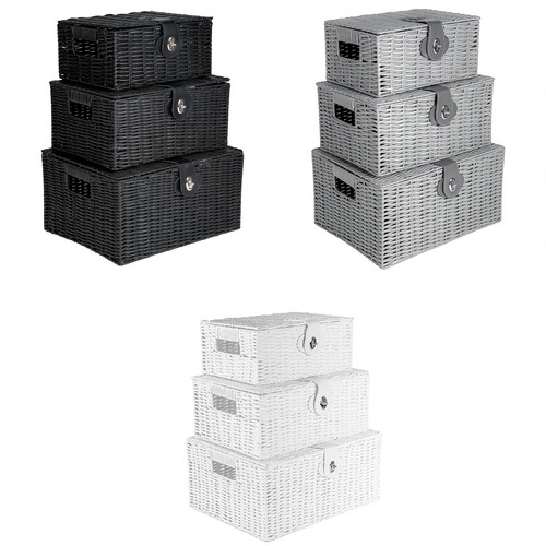 Resin wicker woven storage - wicker,