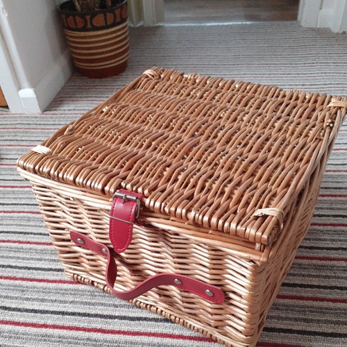Wicker storage hamper - storage,