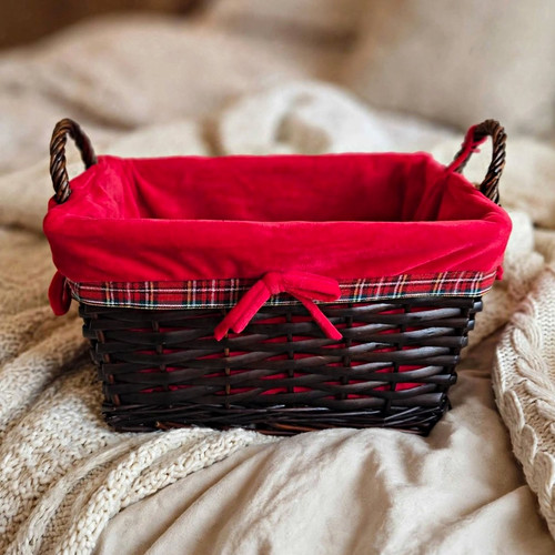 Christmas wicker storage - christmas,