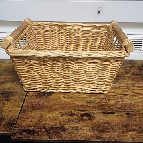 Rustic wicker storage basket - rustic,