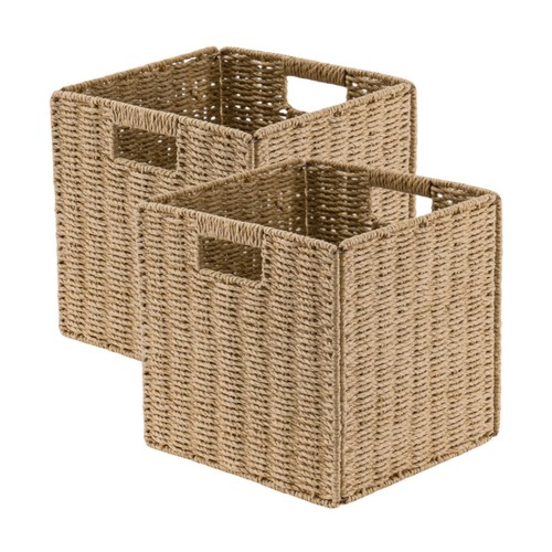 Faux wicker baskets - faux,
