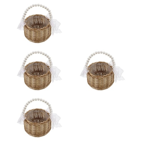 Reusable wicker tote basket - reusable,