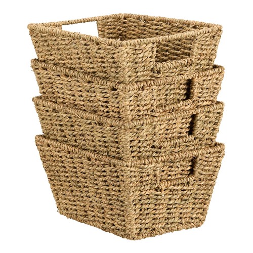 Seagrass storage baskets set - seagrass, baskets,