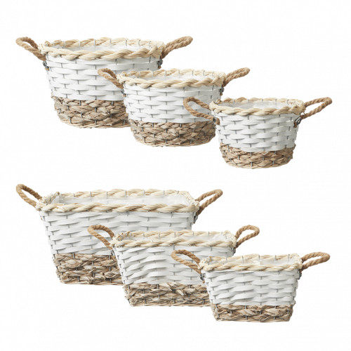 Wicker rectangle baskets - wicker,