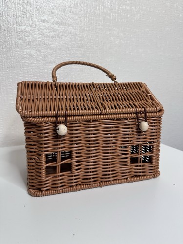 Wicker storage house - storage, basket