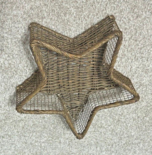 Star shaped wicker - wicker, basket