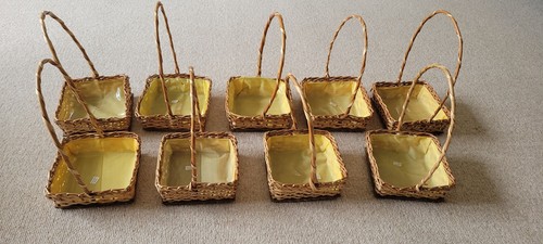Rectangular wicker baskets - 9,