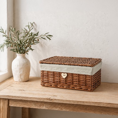 Natural wicker storage - natural,