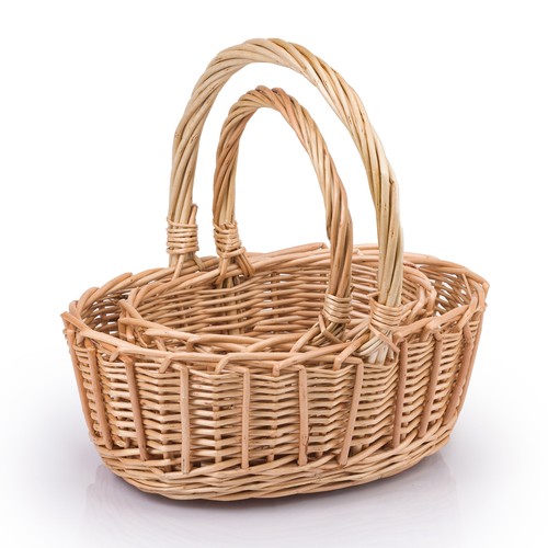 Set nesting wicker hamper - set, of