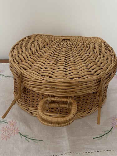 Vintage wicker shell shaped - shell,