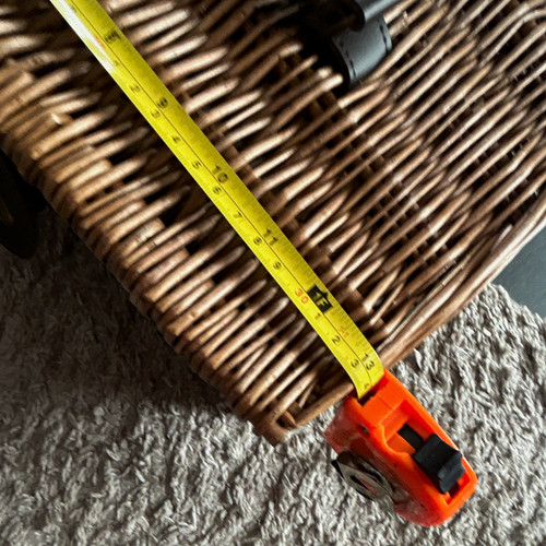 Brown rectangular wicker - m&s,