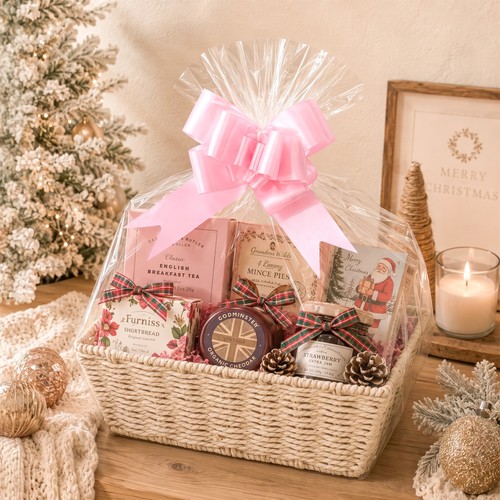 Wicker gift hamper - basket, kit