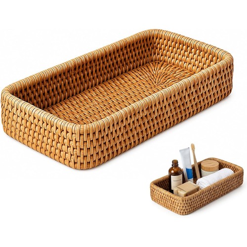 Rattan storage basket faux - storage,